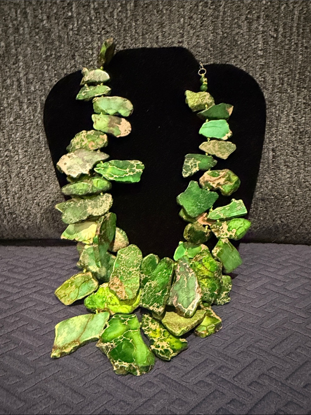 Bold Green Stone Statement Necklace - Women Jewelry